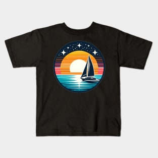 Sunset Sailing - Sailing for Nautical Enthusiasts Kids T-Shirt